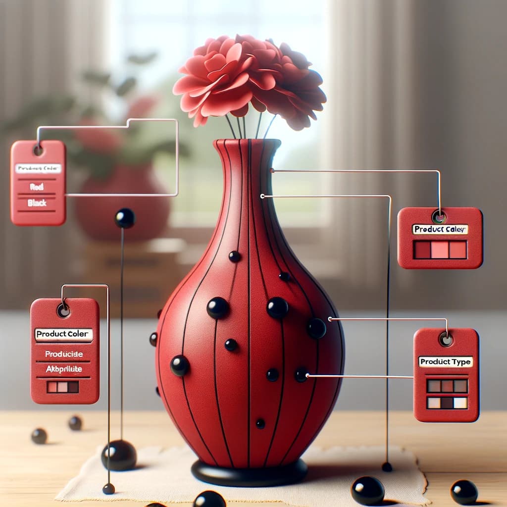 piros-vaza-fekete-pottyokkel-ai